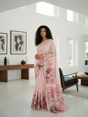 Lilen Exclusive Digital Print Saree