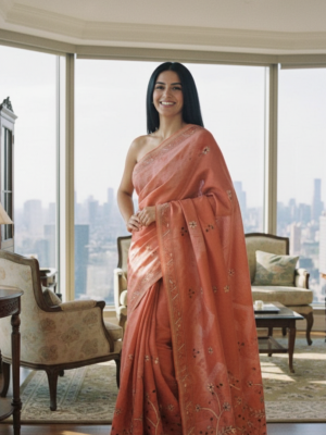 Chanderi zamdani hand katha